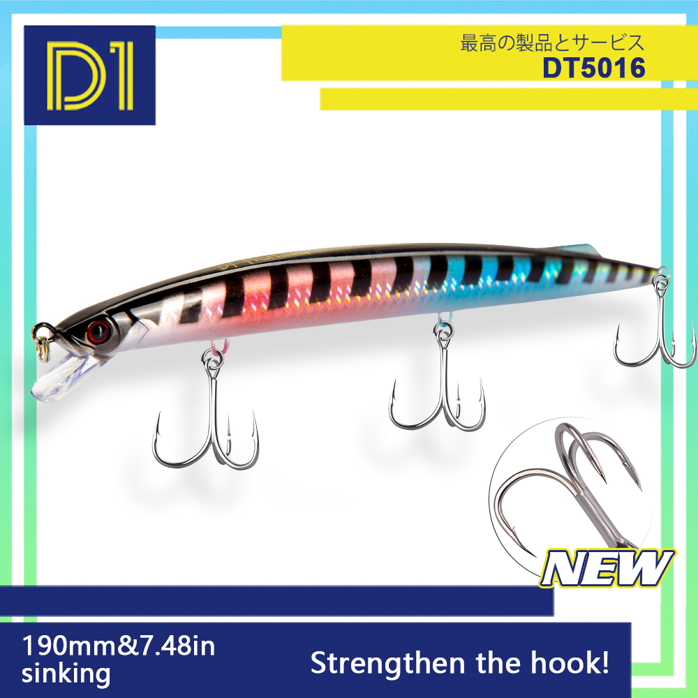 Fishing Lure Buzzbait - D1 Zeevisserij Minnow Lokmiddel 190mm 36g