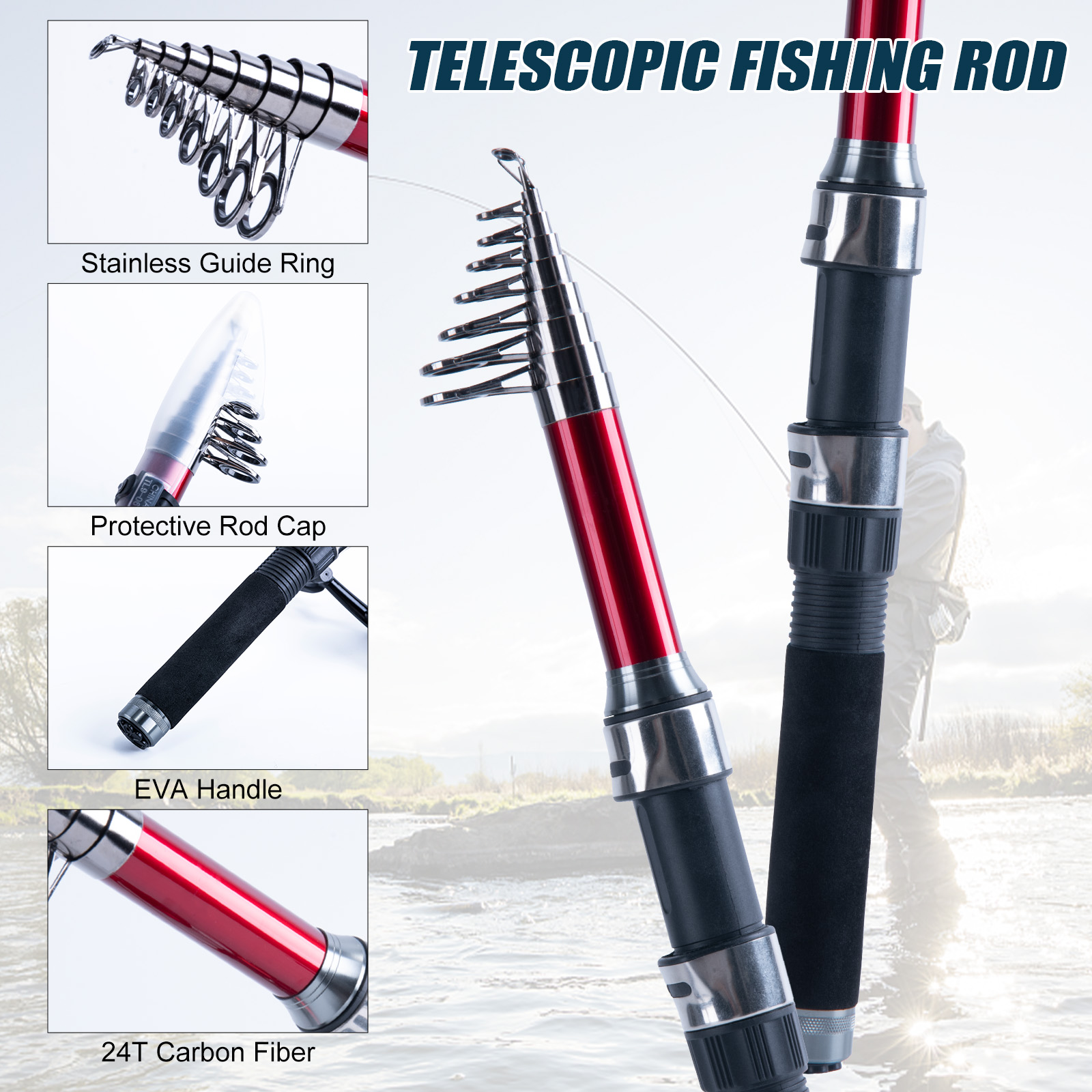 Goture Telescopische hengel- e - Fishing Lure Spinner recensie en prijs
