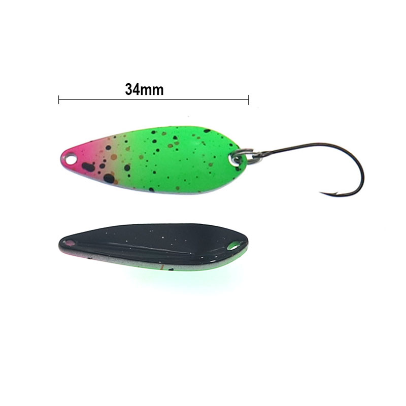 Vissen Lepel 4.3g 34mm UV Kleu - Fishing Lure Spoon recensie en prijs